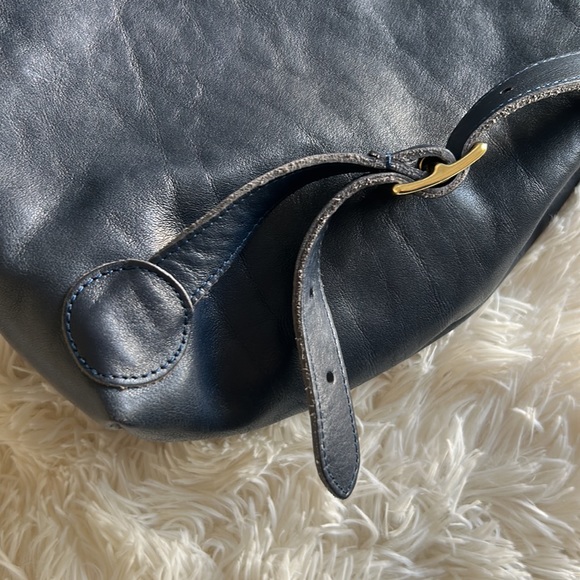Clare V Navy Remi Backpack - Rustic Navy - Picture 12 of 12